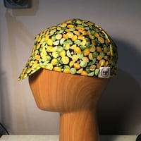 Image 1 of Cotton cycling cap - lemon and lime