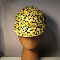 Image 2 of Cotton cycling cap - lemon and lime