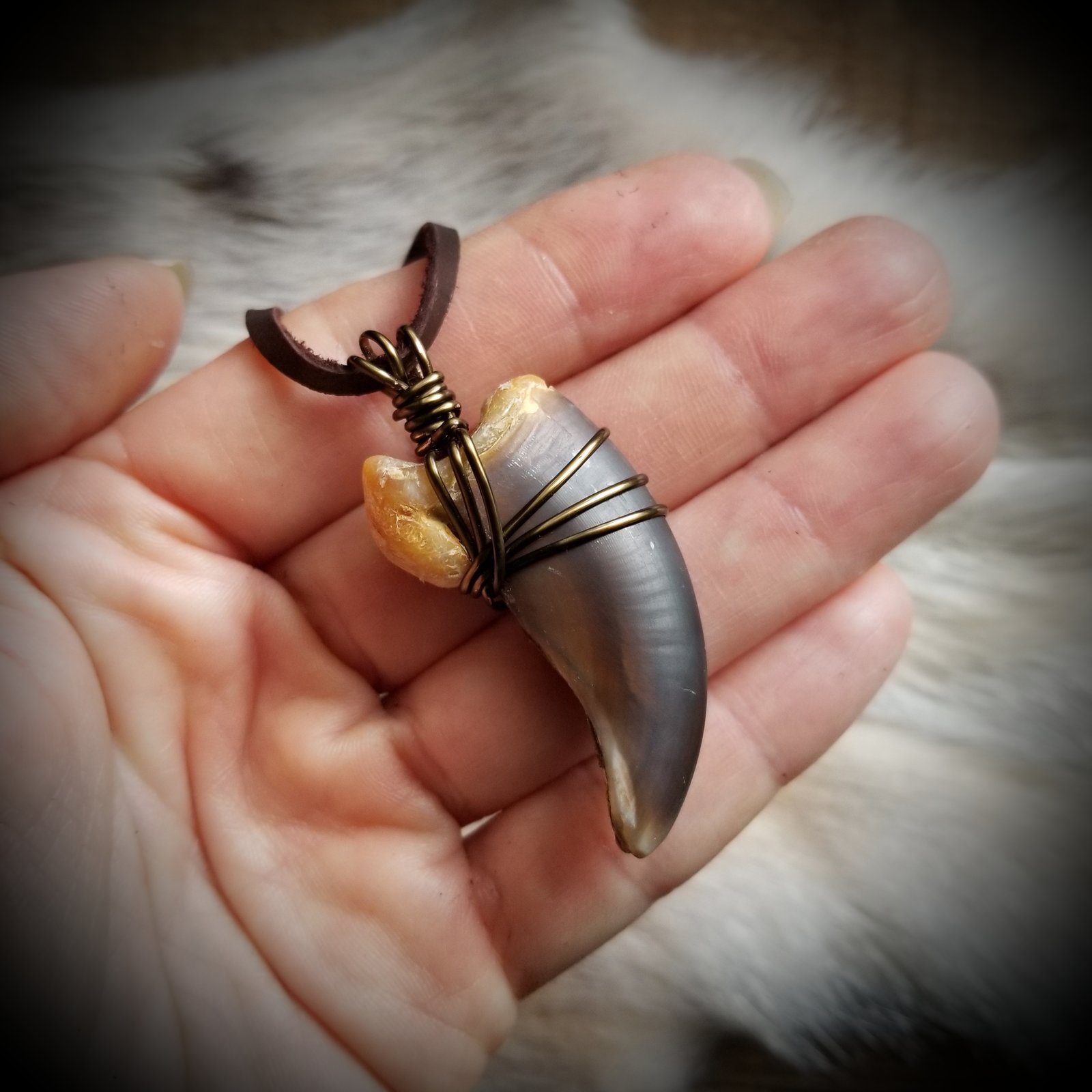Black Bear Claw Necklace Native American Made With RESIN Claw - Etsy