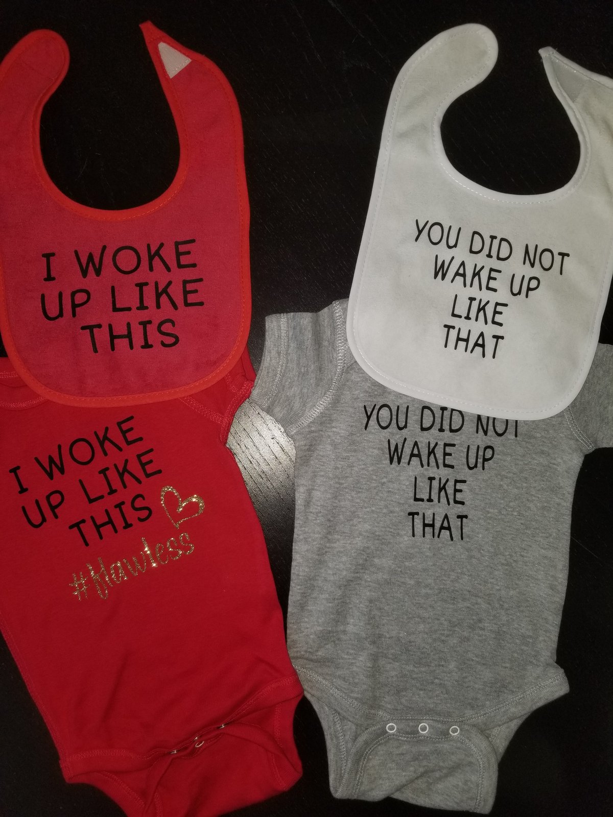 Image of Twinnin' Baby Bib, Onesie and/Tee (Boy/Girl)