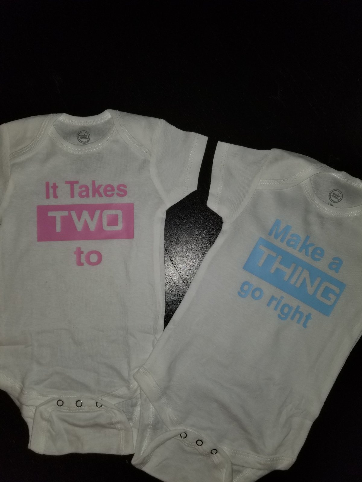 Image of Twinnin' Baby Bib, Onesie and/Tee (Boy/Girl)