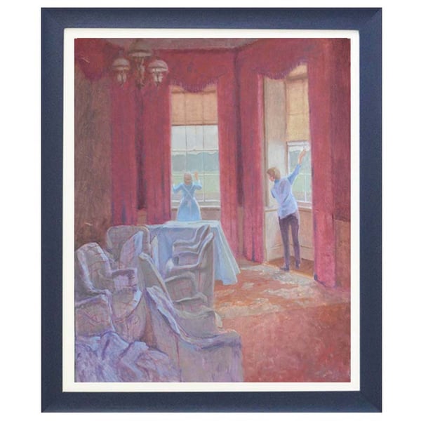 Image of 20thC Oil Painting, 'Saltram House, Devon.' Mary Beresford Williams
