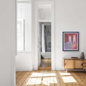 Image of 20thC Oil Painting, 'Saltram House, Devon.' Mary Beresford Williams