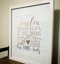 Custom Birth Print