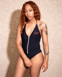 Dip.XIII Zippered OnePiece Bathing Suit.