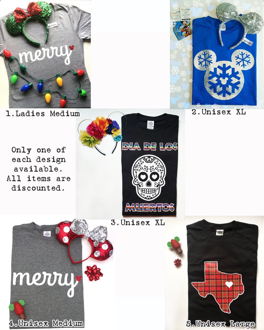 Image of Ready to Ship Sale - ♥ Disney Holiday Shirts! ♥ Free Shipping!!