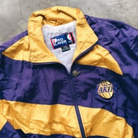 Image 2 of Original 90’s Pro Player Los Angeles Lakers Windbreaker Jacket.