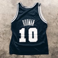 Image 2 of Original 90’s Champion Dennis Rodman Spurs Jersey.