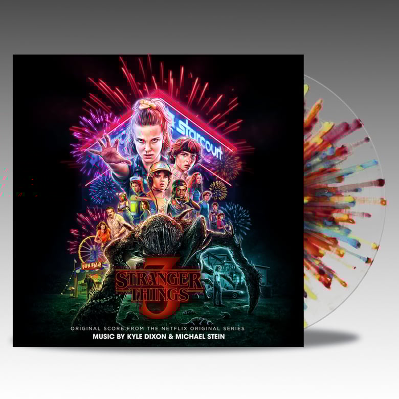 Image of Stranger Things Season Three 'Fireworks Splatter' Vinyl - Kyle Dixon & Michael Stein