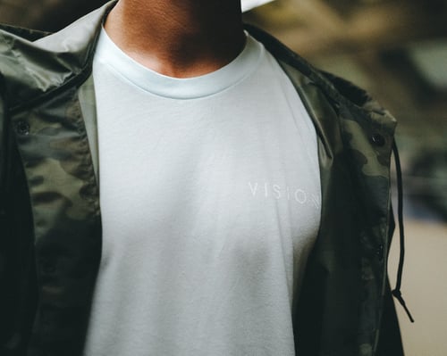 Image of LIGHT BLUE VISION TEE