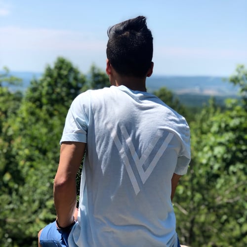 Image of LIGHT BLUE VISION TEE