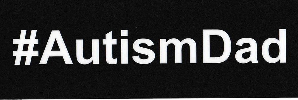 Image of #AutismDad car sticker 