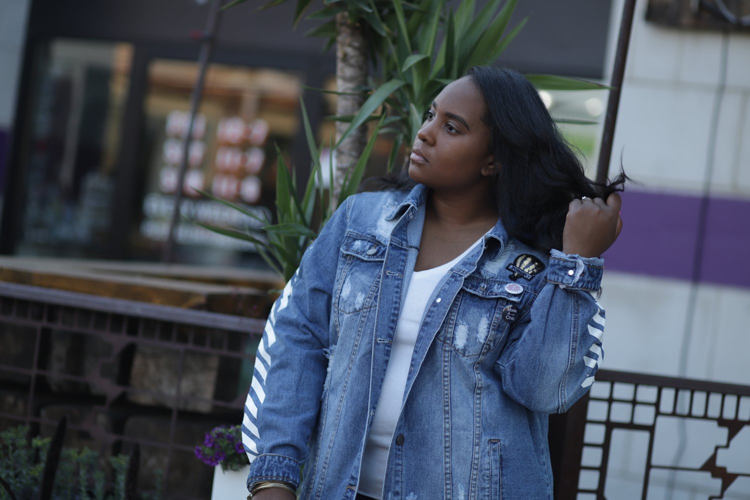 Image of Designer Teddy Denim Jacket 