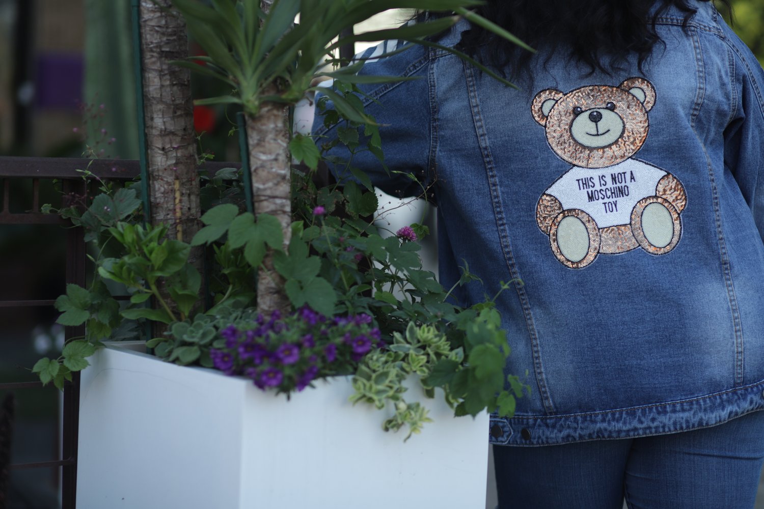 Image of Designer Teddy Denim Jacket