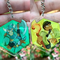 Image 5 of Monsters & Mana Trading Card Acrylic Charms! (+ Exclusive Charm!)