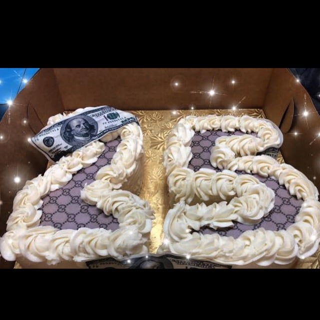 Image of 2 digit Number Cake 