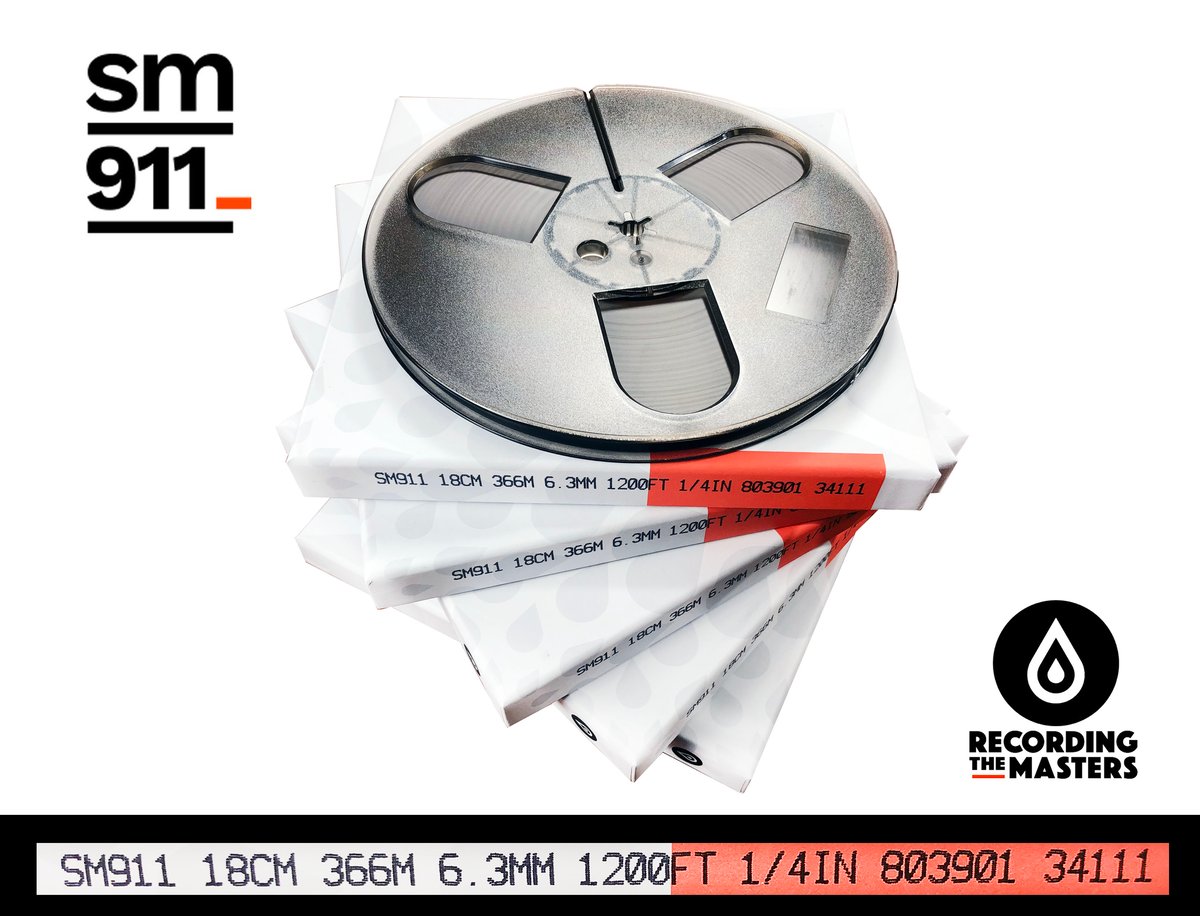 RTM SM911 1/4 x 1200 Feet Audio Tape on Plastic Reel - 1/4 Tape - Reel-to- Reel - Blank Media (Tape, Optical, etc) 