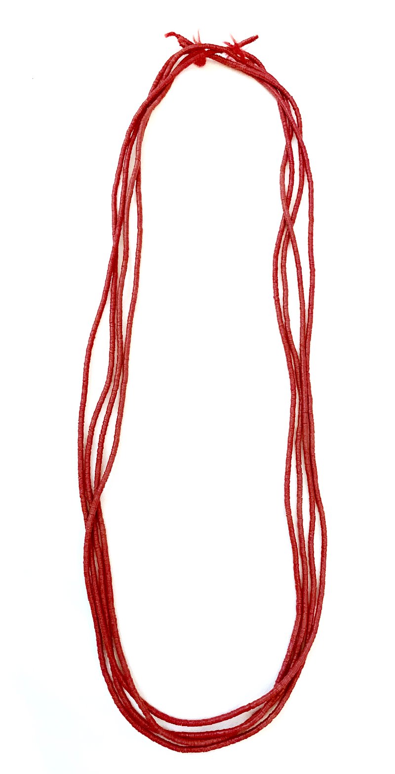 Image of Coral red Trade beads necklace 