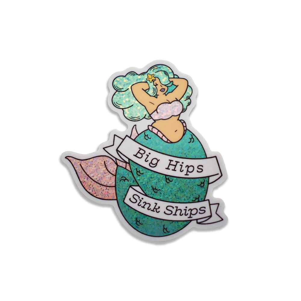 Image of GLITTER Chonky Mermaid Sticker