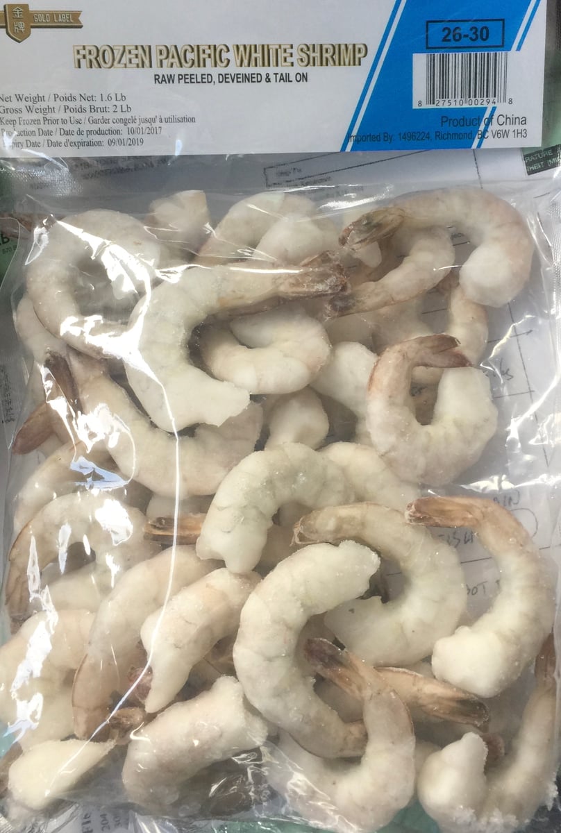 Shrimp Peeled tail on 26-30 1.6 LB | Fil Asian Food Ltd.