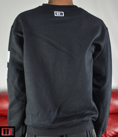 Image of Stay [Focused] Black Sweatshirt ( white/dark grey )