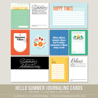 Image 1 of Hello Summer Journaling Cards (Digital)
