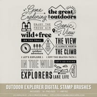 Outdoor Explorer Stamp Brushes (Digital)