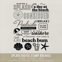 Splash Stamp Brushes (Digital)