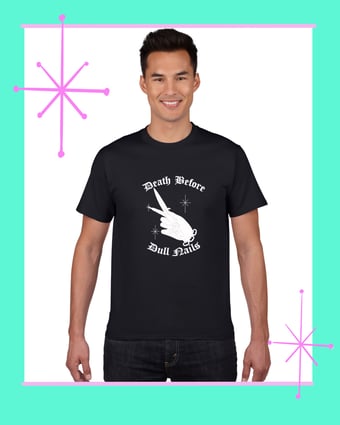 Image of Unisex Death Before Tee - BLACK 🖤