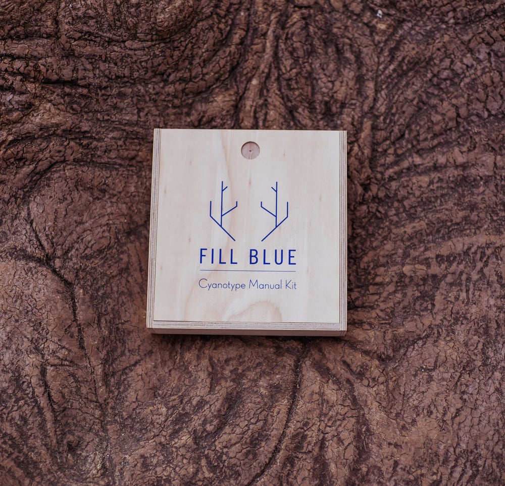 Image of Fill Blue premium/ caisse en bois