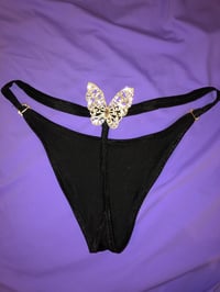 Image 2 of Butterfly bling thong (PRE ORDER) 