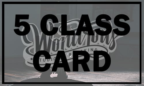 Image of 5 Class Card (Save $20)