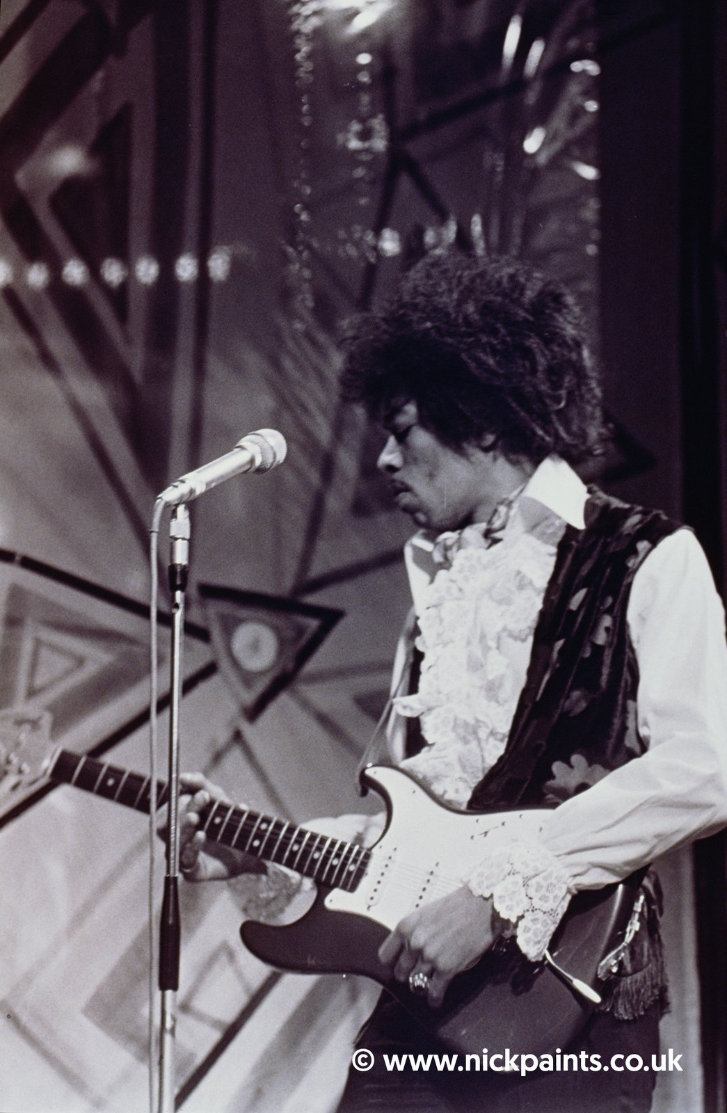 Jimi Hendrix on stage