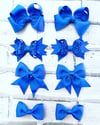 Set of 8 school bows clips or bobbles