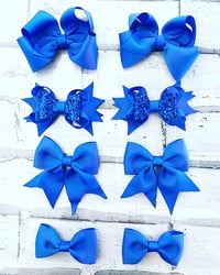Image 2 of Set of 8 school bows clips or bobbles