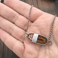 Image 4 of Oval Pendant with Stones