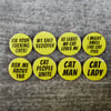 Cat Man Message Pins