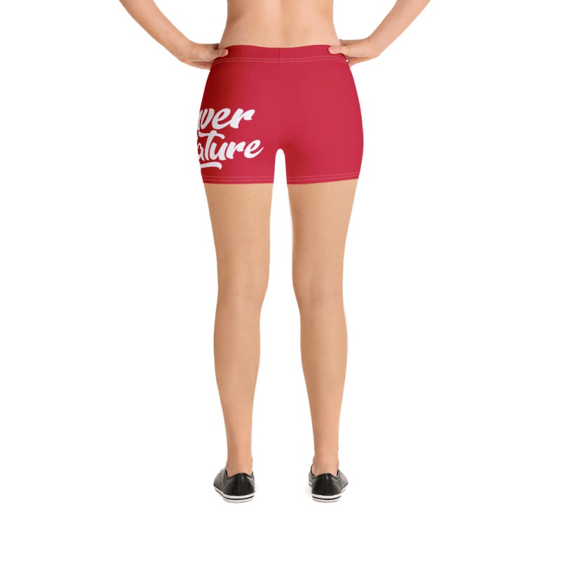 biker shorts red