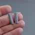 Sterling Silver Peony Column Earrings Image 3