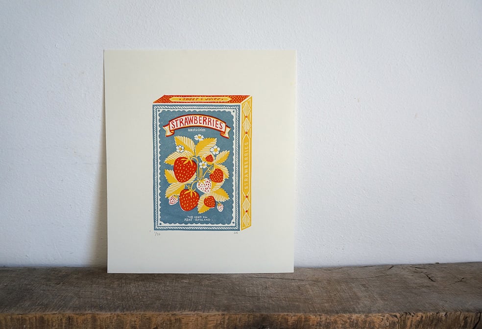 Image of June Print - Strawberries
