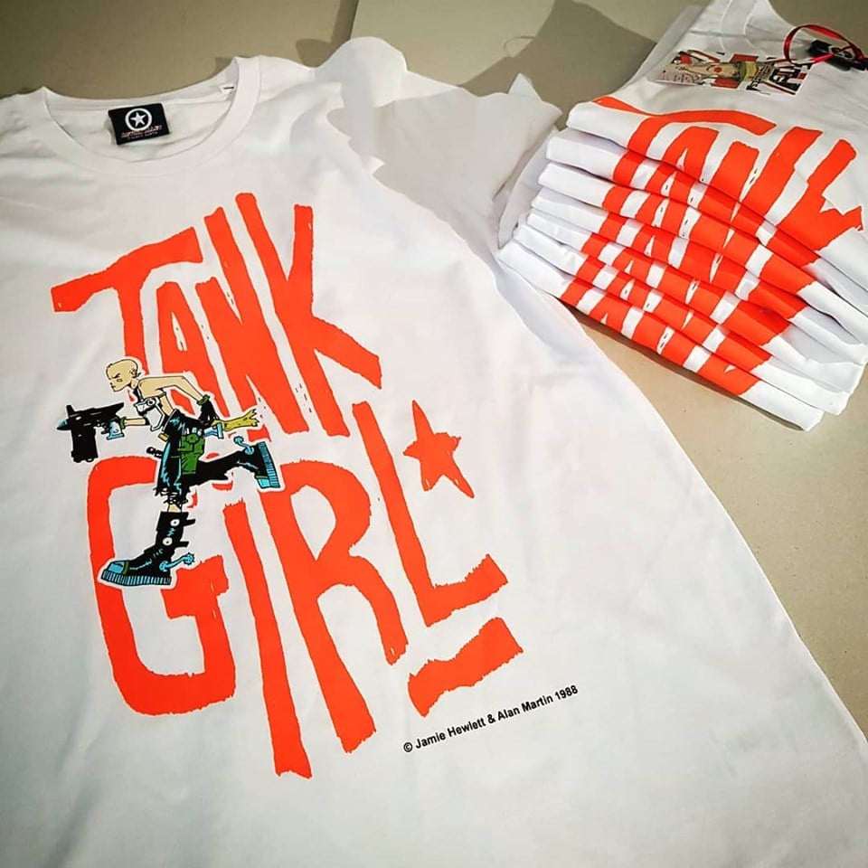 Image of The First Tank Girl T-Shirt (originally produced in 1988)