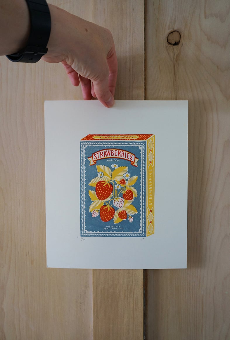 Image of June Print - Strawberries