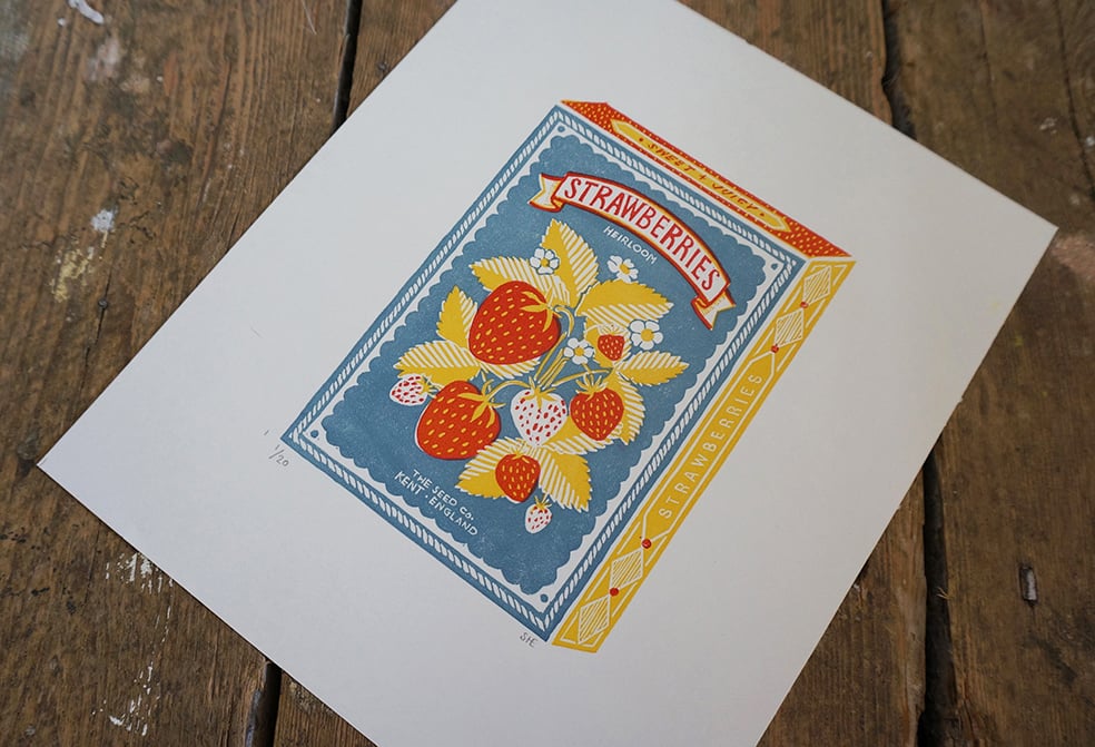 Image of June Print - Strawberries