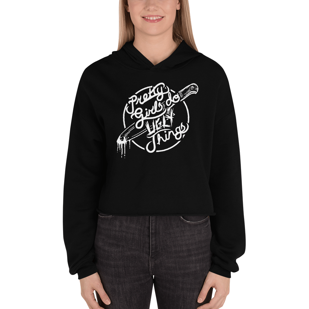 Image of Pretty Girls Do Ugly Things Crop Hoodie