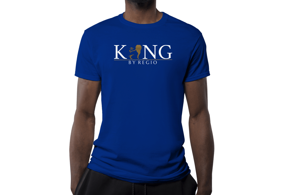 Image of KING BY REGIO TEE NAVY X WHITE