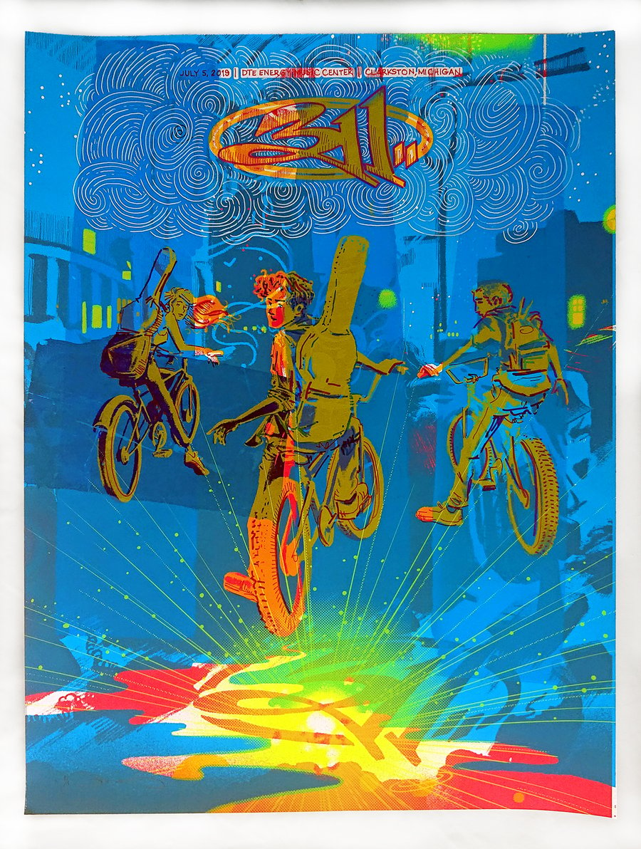 Image of 311 - Detroit, MI 2019 - Hand-Embellished Test Print #1