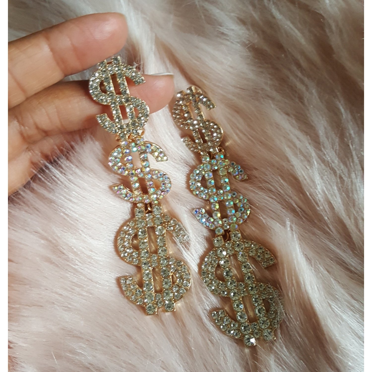 Image of GETTIN TO THA MONEY Statement Earrings