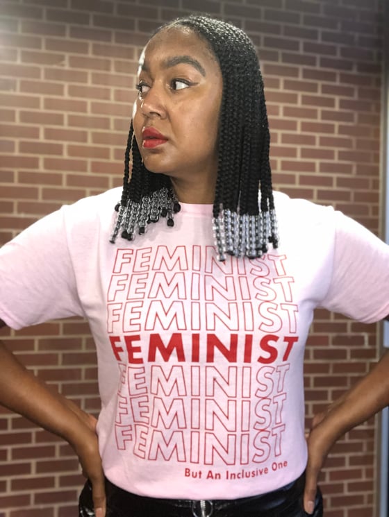 Image of Feminist short sleeve t-shirt (pink)
