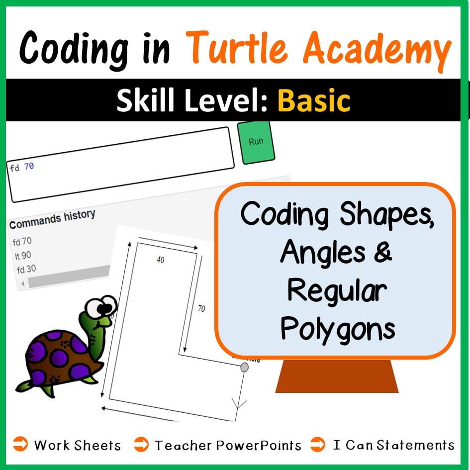 Coding In Turtle Academy Creating Shapes Regular Polygons And Angles Maths