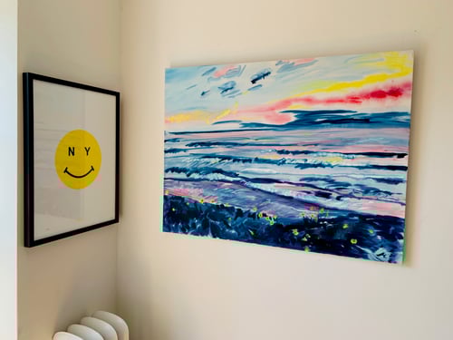 Image of Moonlight Beach oil on canvas